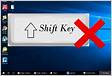 Shift key is not working inside Windows computer